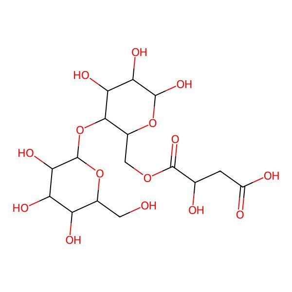 2D Structure of (3S)-3-hydroxy-4-oxo-4-[[(2R,3S,4R,5R,6S)-4,5,6-trihydroxy-3-[(2R,3R,4S,5S,6R)-3,4,5-trihydroxy-6-(hydroxymethyl)oxan-2-yl]oxyoxan-2-yl]methoxy]butanoic acid