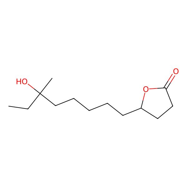 2D Structure of 4,10-Dihydroxy-10-methyl-dodecan-4-olide