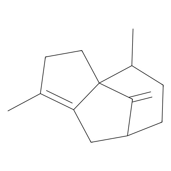 2D Structure of 4,10-Dimethyl-11-methylidenetricyclo[5.3.1.01,5]undec-4-ene