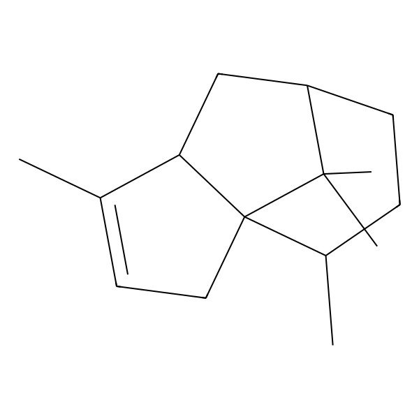 2D Structure of 4,10,11,11-Tetramethyltricyclo[5.3.1.01,5]undec-3-ene