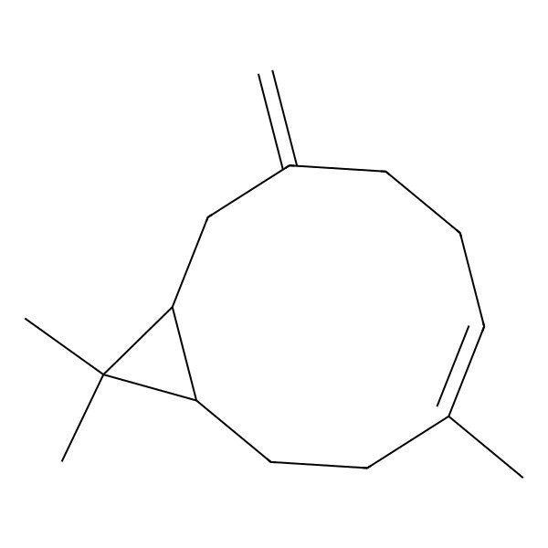 2D Structure of 4,11,11-Trimethyl-8-methylidenebicyclo[8.1.0]undec-4-ene
