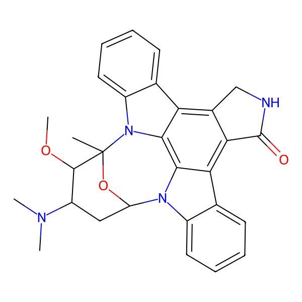 2D Structure of 4-(Dimethylamino)-3-methoxy-2-methyl-29-oxa-1,7,17-triazaoctacyclo[12.12.2.12,6.07,28.08,13.015,19.020,27.021,26]nonacosa-8,10,12,14,19,21,23,25,27-nonaen-16-one