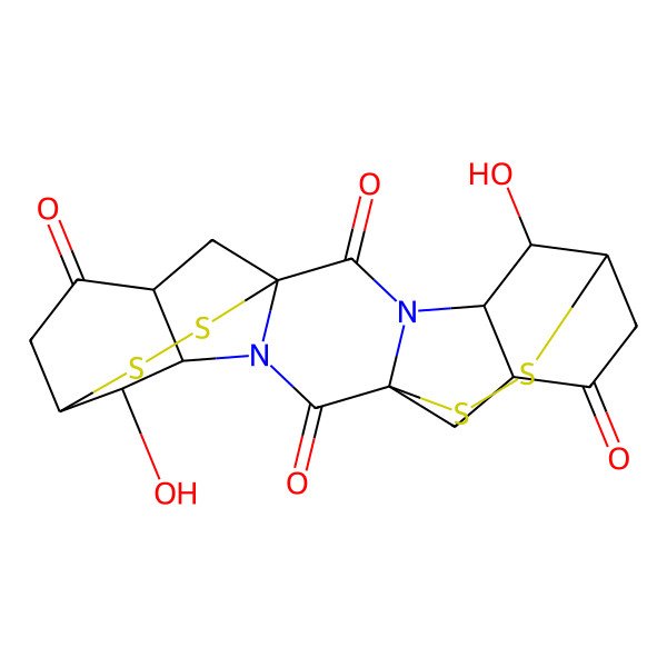 2D Structure of 5,15-Dihydroxy-21,22,23,24-tetrathia-3,13-diazaheptacyclo[14.4.2.26,11.01,13.03,11.04,9.014,19]tetracosane-2,8,12,18-tetrone