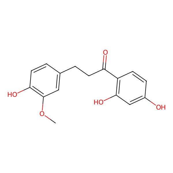 2D Structure of 4,2',4'-Trihydroxy-3-methoxydihydrochalcone