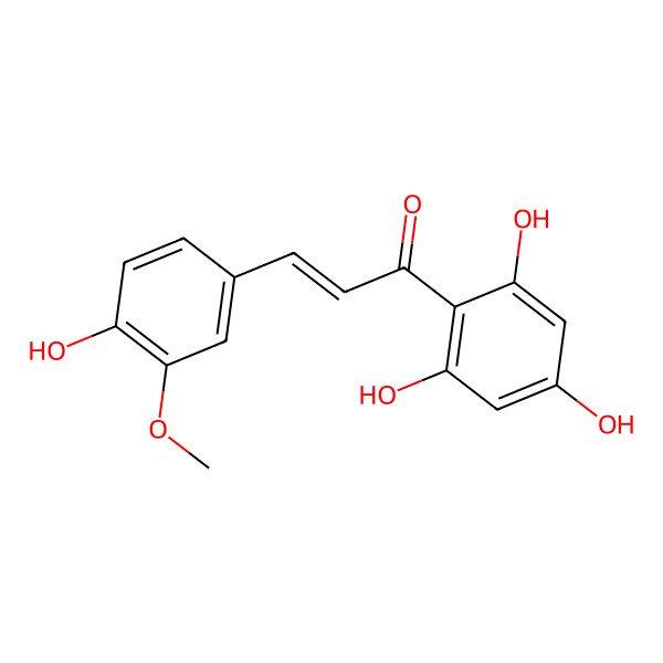 2D Structure of 4,2',4',6'-Tetrahydroxy-3-methoxychalcone