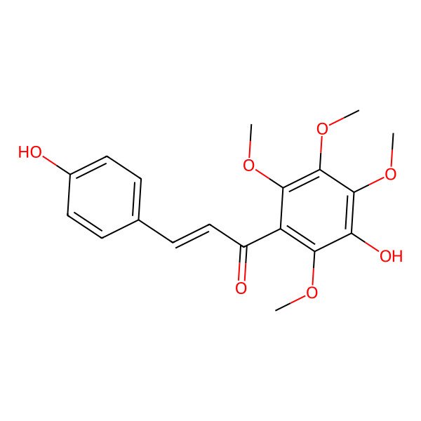 2D Structure of 4,3'-Hydroxy-2',4',5',6'-methoxychalcone 2D Structure of 4,3'-Hydroxy-2',4',5',6'-methoxychalcone
