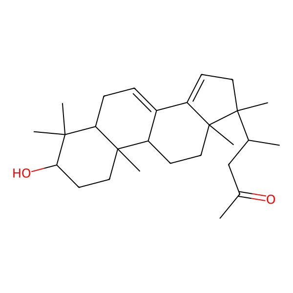 2D Structure of (4R)-4-[(3R,5R,9S,10R,13S,17S)-3-hydroxy-4,4,10,13,17-pentamethyl-2,3,5,6,9,11,12,16-octahydro-1H-cyclopenta[a]phenanthren-17-yl]pentan-2-one