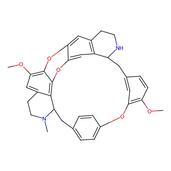 2D Structure of (8S,21S)-13,27-dimethoxy-22-methyl-15,29,31-trioxa-7,22-diazaoctacyclo[19.9.3.216,19.14,30.110,14.03,8.025,33.028,32]heptatriaconta-1(30),2,4(34),10(37),11,13,16,18,25,27,32,35-dodecaene