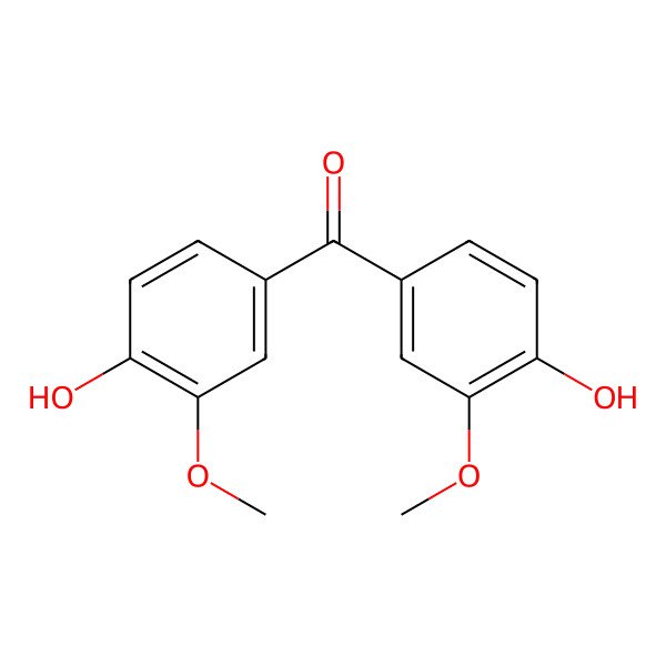 2D Structure of 4,4'-Dihydroxy-3,3'-dimethoxybenzophenone