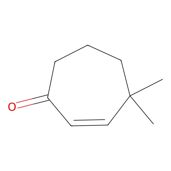 2D Structure of 4,4-Dimethyl-2-cyclohepten-1-one