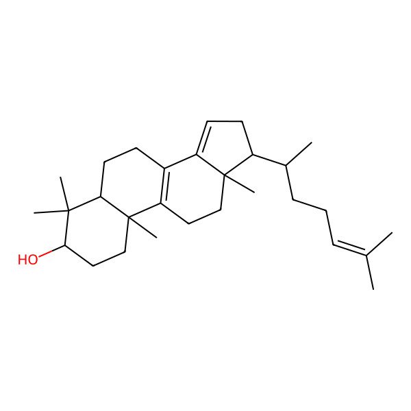 2D Structure of 4,4-Dimethyl-5alpha-cholesta-8,14,24-trien-3beta-ol