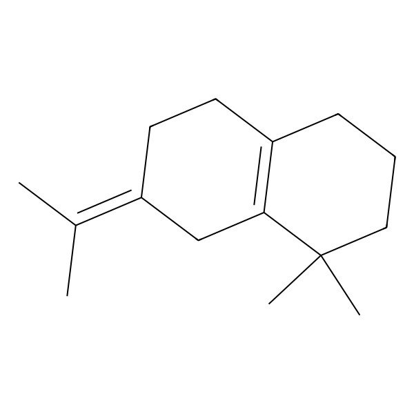 2D Structure of 4,4-Dimethyl-6-propan-2-ylidene-1,2,3,5,7,8-hexahydronaphthalene