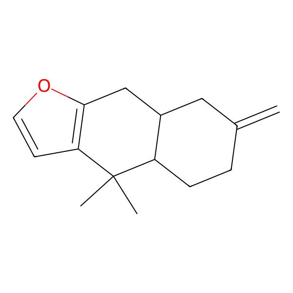 2D Structure of 4,4-Dimethyl-7-methylidene-4a,5,6,8,8a,9-hexahydrobenzo[f][1]benzofuran