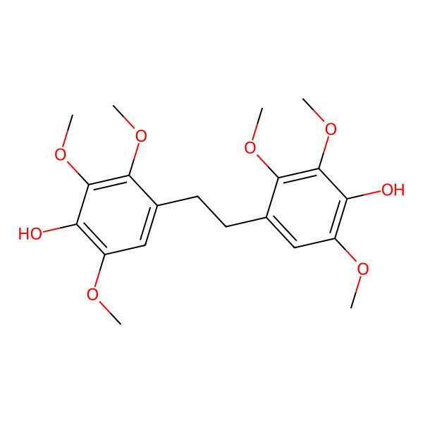 2D Structure of 4,4'-(Ethane-1,2-diyl)bis(2,3,6-trimethoxyphenol)