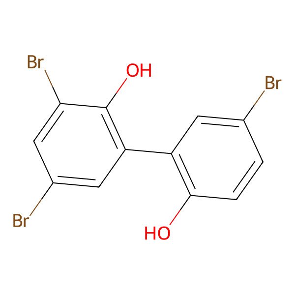 2D Structure of 4,4',6-Tribromo-2,2'-Biphenol