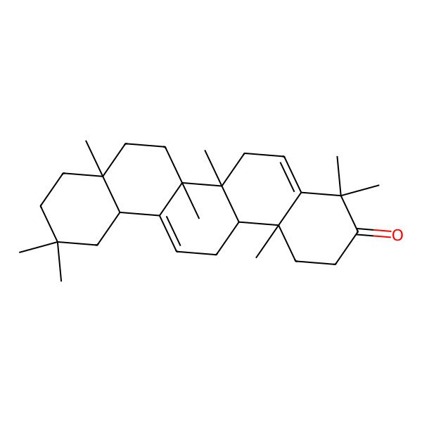 2D Structure of 4,4,6a,6b,8a,11,11,14b-octamethyl-2,6,7,8,9,10,12,12a,14,14a-decahydro-1H-picen-3-one