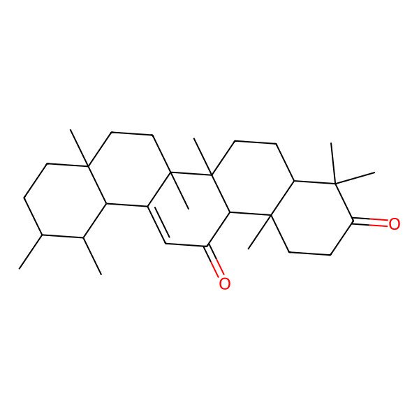 2D Structure of 4,4,6a,6b,8a,11,12,14b-octamethyl-2,4a,5,6,7,8,9,10,11,12,12a,14a-dodecahydro-1H-picene-3,14-dione 2D Structure of 4,4,6a,6b,8a,11,12,14b-octamethyl-2,4a,5,6,7,8,9,10,11,12,12a,14a-dodecahydro-1H-picene-3,14-dione