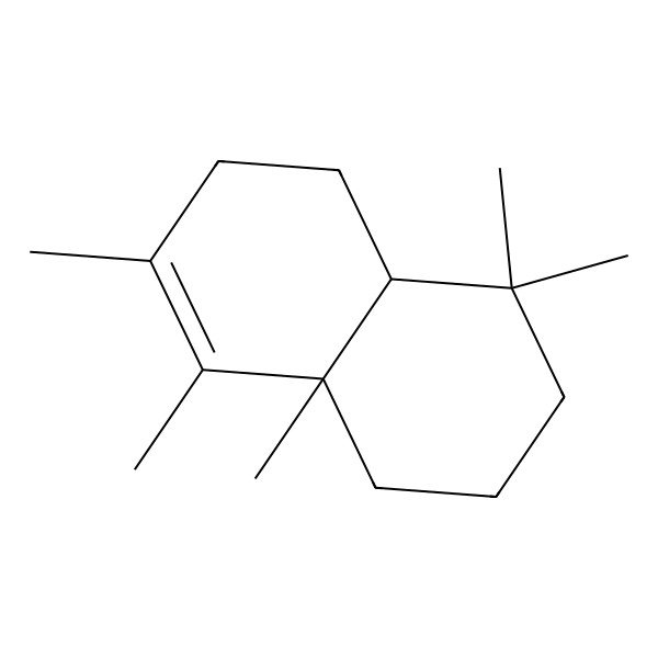 2D Structure of 4,4,7,8,8a-Pentamethyl-1,2,3,4a,5,6-hexahydronaphthalene