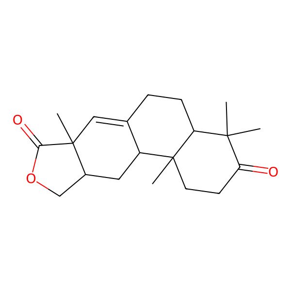 2D Structure of 4,4,7a,11b-tetramethyl-2,4a,5,6,10,10a,11,11a-octahydro-1H-naphtho[1,2-f][2]benzofuran-3,8-dione