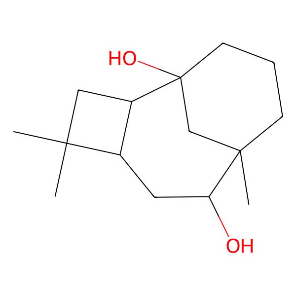2D Structure of 4,4,8-Trimethyltricyclo[6.3.1.02,5]dodecane-1,7-diol