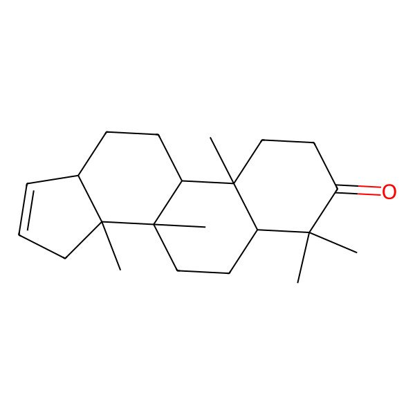 2D Structure of 4,4,8,10,14-Pentamethyl-1,2,5,6,7,9,11,12,13,15-decahydrocyclopenta[a]phenanthren-3-one