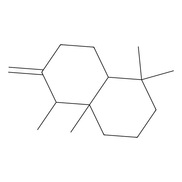 2D Structure of 4,4,8,8a-tetramethyl-7-methylidene-2,3,4a,5,6,8-hexahydro-1H-naphthalene