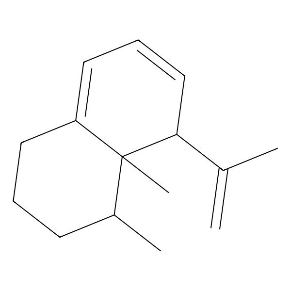 2D Structure of 4,4a-dimethyl-5-prop-1-en-2-yl-2,3,4,5-tetrahydro-1H-naphthalene