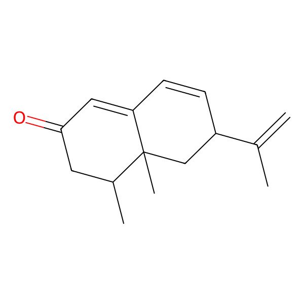 2D Structure of 4,4a-Dimethyl-6-prop-1-en-2-yl-3,4,5,6-tetrahydronaphthalen-2-one 2D Structure of 4,4a-Dimethyl-6-prop-1-en-2-yl-3,4,5,6-tetrahydronaphthalen-2-one