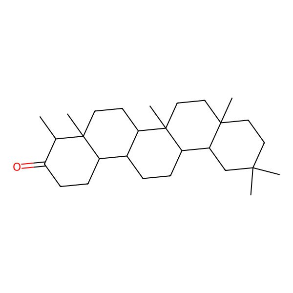 2D Structure of 4,4a,6b,8a,11,11-hexamethyl-2,4,5,6,6a,6a,7,8,9,10,12,12a,13,14,14a,14b-hexadecahydro-1H-picen-3-one