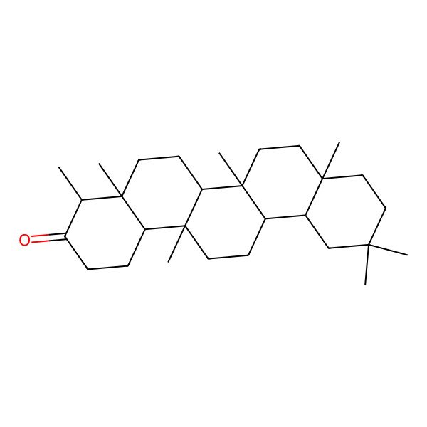 2D Structure of 4,4a,6b,8a,11,11,14a-Heptamethyl-1,2,4,5,6,6a,6a,7,8,9,10,12,12a,13,14,14b-hexadecahydropicen-3-one