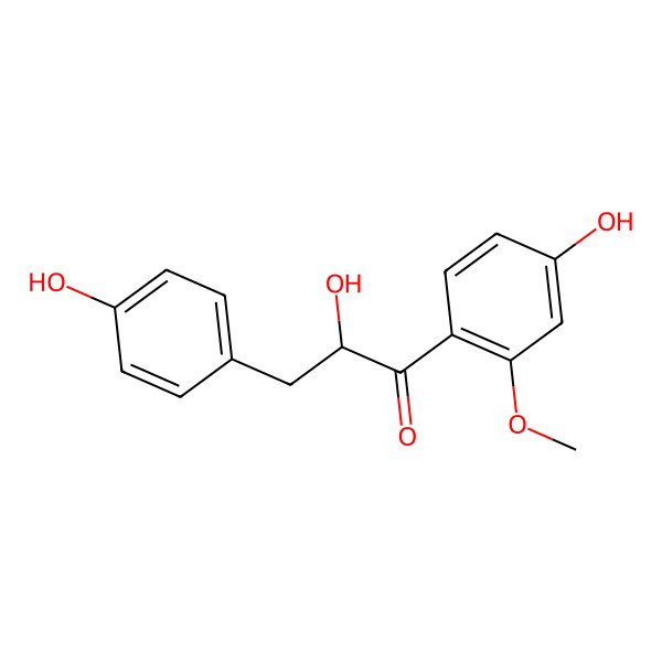 2D Structure of 4,4',alpha-Trihydroxy-2'-methoxydihydrochalcone 2D Structure of 4,4',alpha-Trihydroxy-2'-methoxydihydrochalcone