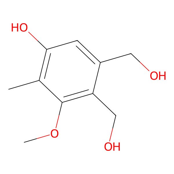 2D Structure of 4,5-Bis(hydroxymethyl)-3-methoxy-2-methylphenol