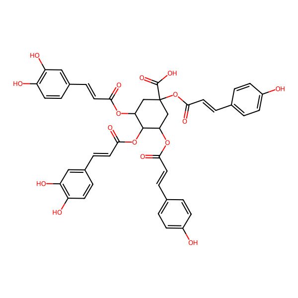 2D Structure of 4,5-Di-O-caffeoyl-1,3-di-O-coumaroylquinic acid