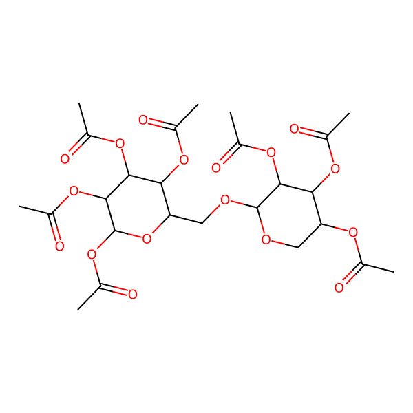 2D Structure of [4,5-Diacetyloxy-6-[(3,4,5,6-tetraacetyloxyoxan-2-yl)methoxy]oxan-3-yl] acetate