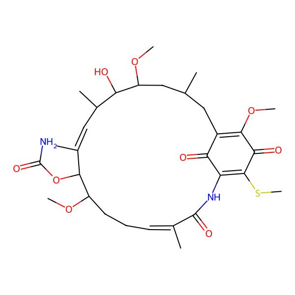 2D Structure of 4,5-dihydro-19-S-methylgeldanamycin