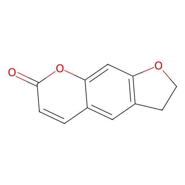 2D Structure of 4',5'-Dihydropsoralen