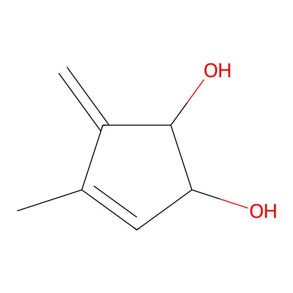 2D Structure of 4,5-Dihydroxy-2-methyl-1-methylcyclopent-3-ene