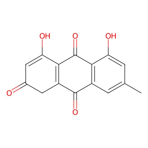 2D Structure of 4,5-Dihydroxy-7-methylanthracene-2,9,10(1H)-trione 2D Structure of 4,5-Dihydroxy-7-methylanthracene-2,9,10(1H)-trione