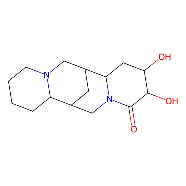 2D Structure of 4,5-Dihydroxy-7,15-diazatetracyclo[7.7.1.02,7.010,15]heptadecan-6-one