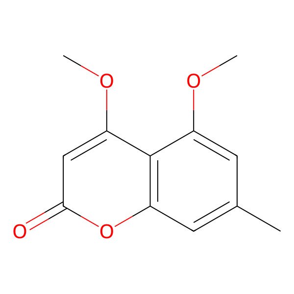 2D Structure of 4,5-Dimethoxyl-7-methylcoumarin