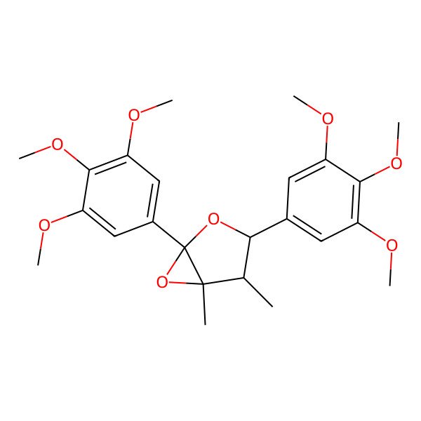 2D Structure of 4,5-Dimethyl-1,3-bis(3,4,5-trimethoxyphenyl)-2,6-dioxabicyclo[3.1.0]hexane