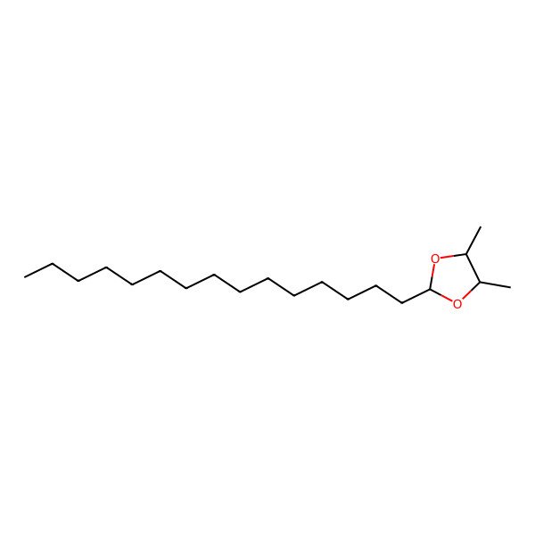 2D Structure of 4,5-Dimethyl-2-pentadecyl-1,3-dioxolane