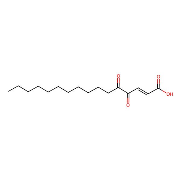 2D Structure of 4,5-Dioxohexadec-2-enoic acid