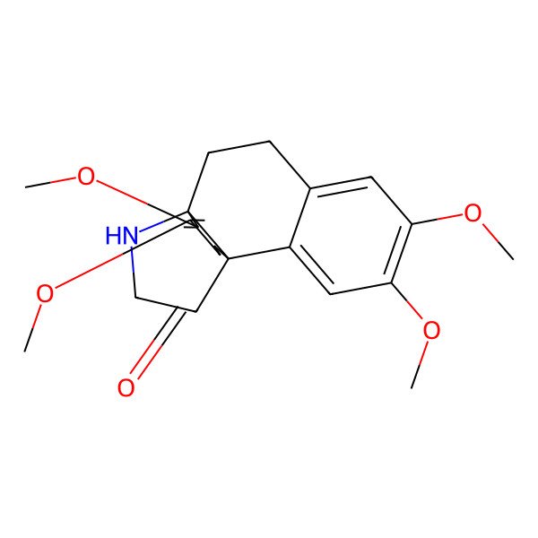 2D Structure of 4,5,11,12-Tetramethoxy-17-azatetracyclo[8.4.3.01,10.02,7]heptadeca-2,4,6,11-tetraen-13-one