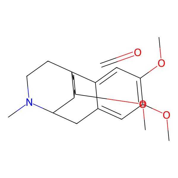 2D Structure of 4,5,12-Trimethoxy-17-methyl-17-azatetracyclo[7.5.3.01,10.02,7]heptadeca-2,4,6-trien-13-one