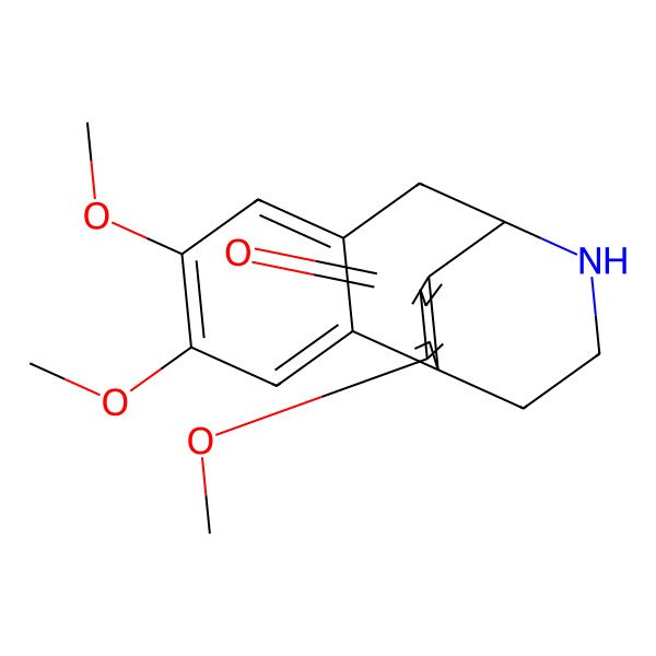 2D Structure of 4,5,13-Trimethoxy-17-azatetracyclo[7.5.3.01,10.02,7]heptadeca-2,4,6,10,13-pentaen-12-one