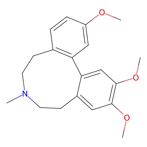 2D Structure of 4,5,16-Trimethoxy-10-methyl-10-azatricyclo[11.4.0.02,7]heptadeca-1(13),2,4,6,14,16-hexaene