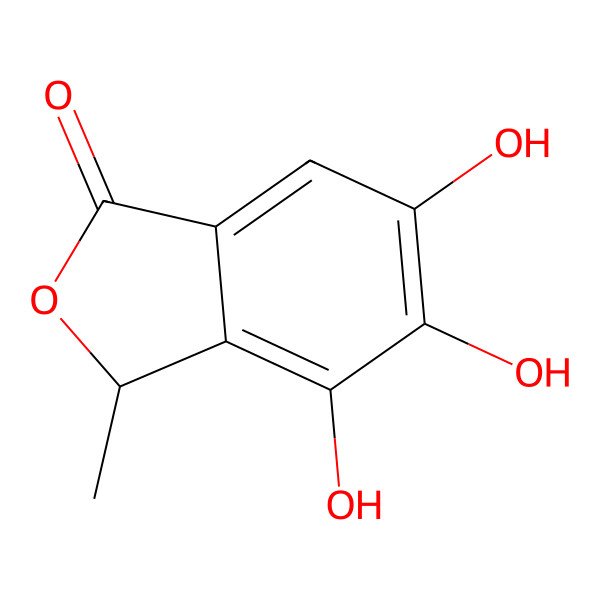 2D Structure of 4,5,6-Trihydroxy-3-methylphthalide