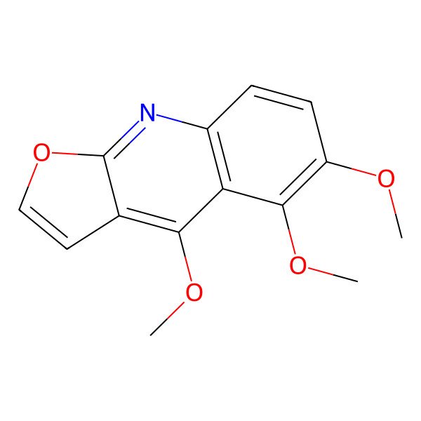 2D Structure of 4,5,6-Trimethoxyfuro[2,3-b]quinoline