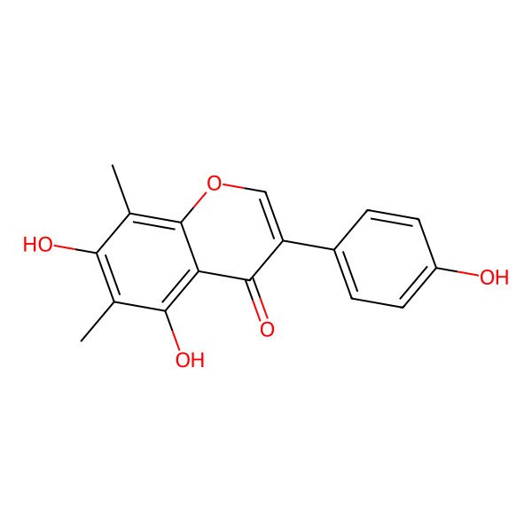 2D Structure of 4',5,7-Trihydroxy-6,8-Dimethylisoflavone